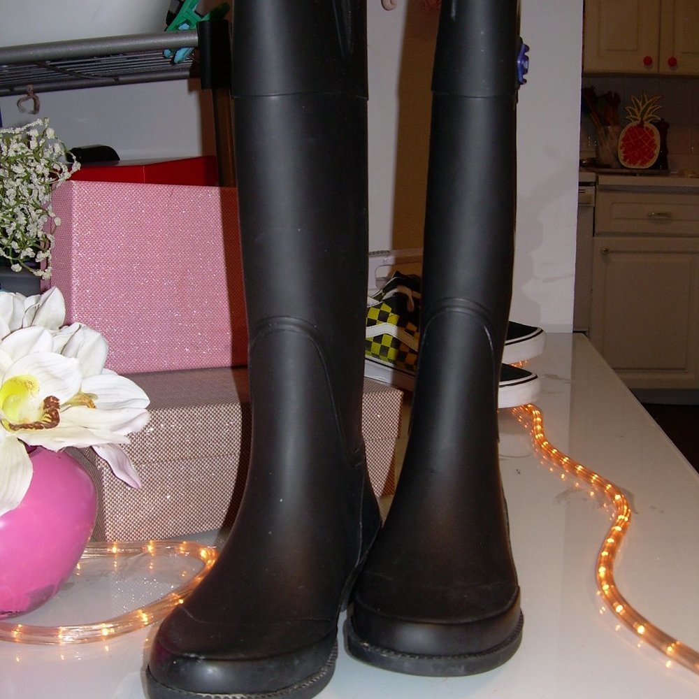 Black  Rubber Boots from Aldo
